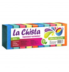Губки для посуды La Chista Прима 80х55х25 мм, 10шт *40, 4670033922813