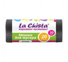 Мешки для мусора Прочные La Chista 20л./30шт. Черные/7 мкм, *50 - 4627087920135