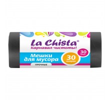 Мешки для мусора Прочные La Chista 30л./30шт. Черные/7 мкм, *50 - 4627087920142