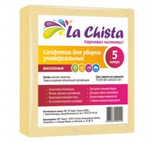 Салфетка вискозная La Chista 30х38 см 5шт, *30, 4627087920449