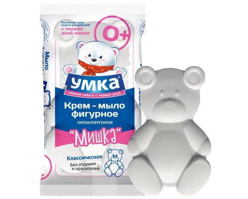 Мыло детское классическое фигурное "Мишка" УМКА 60г (ШК: 4670033920413 )